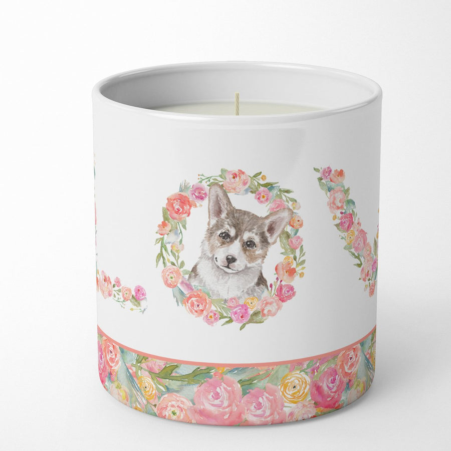 Corgi Style 8 LOVE 10 oz Decorative Soy Candle Image 1