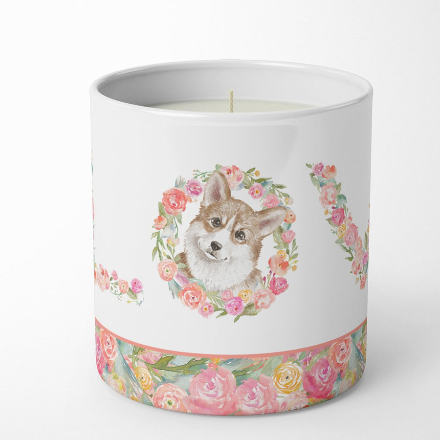 Corgi Style 11 LOVE 10 oz Decorative Soy Candle Image 1