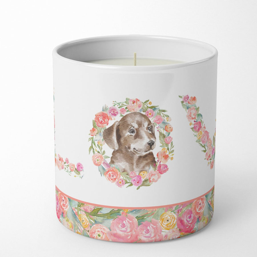 Dachshund Style 12 LOVE 10 oz Decorative Soy Candle Image 1