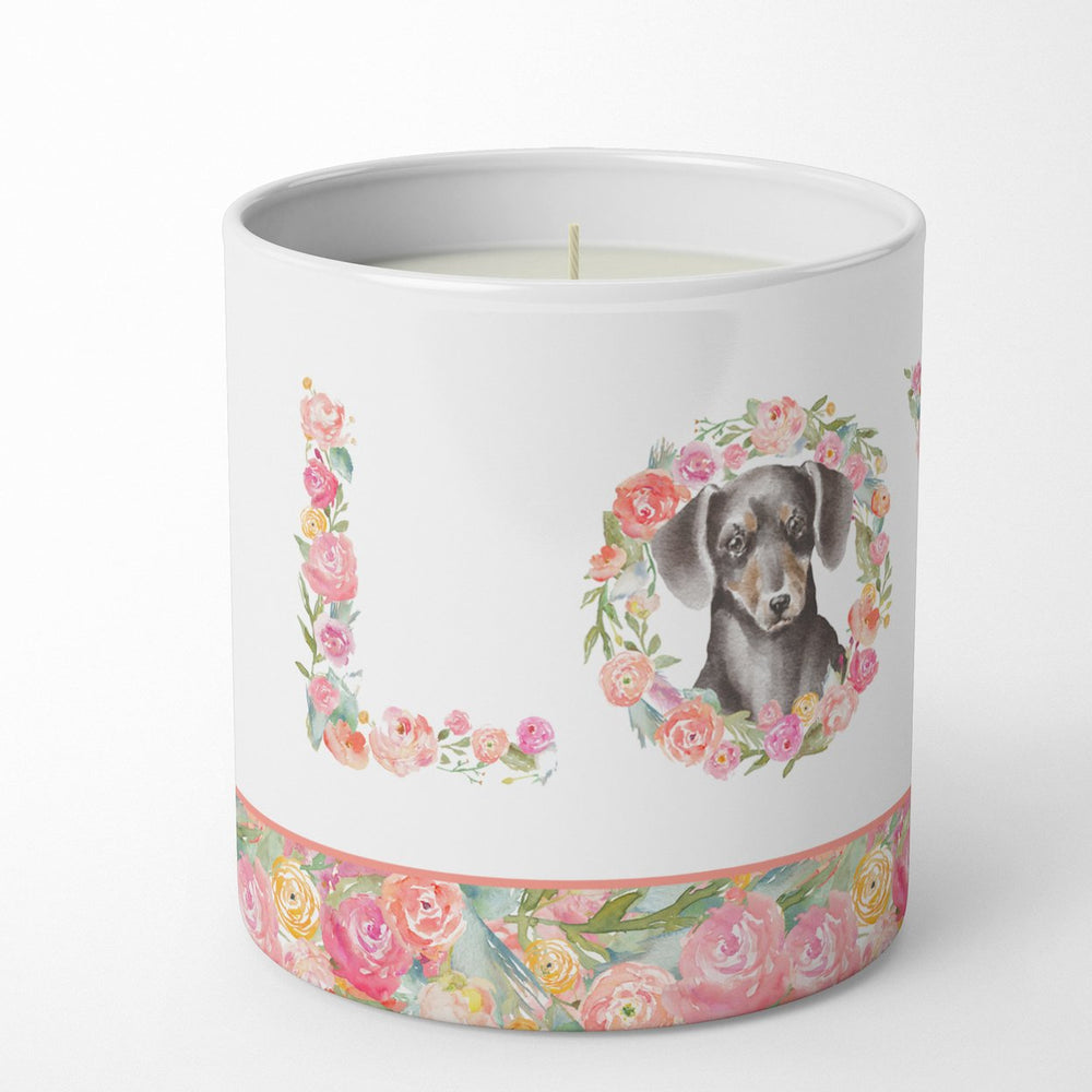 Dachshund Style 13 LOVE 10 oz Decorative Soy Candle Image 2