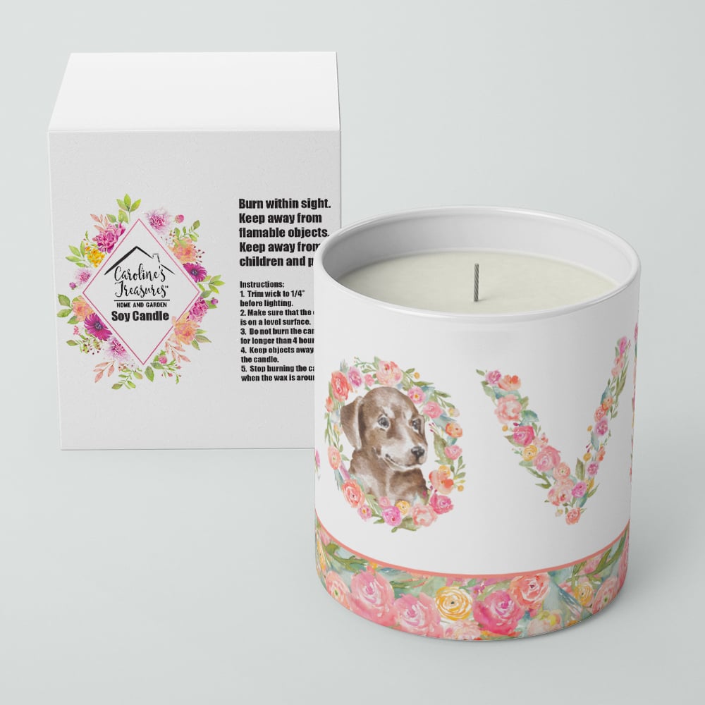 Dachshund Style 12 LOVE 10 oz Decorative Soy Candle Image 4