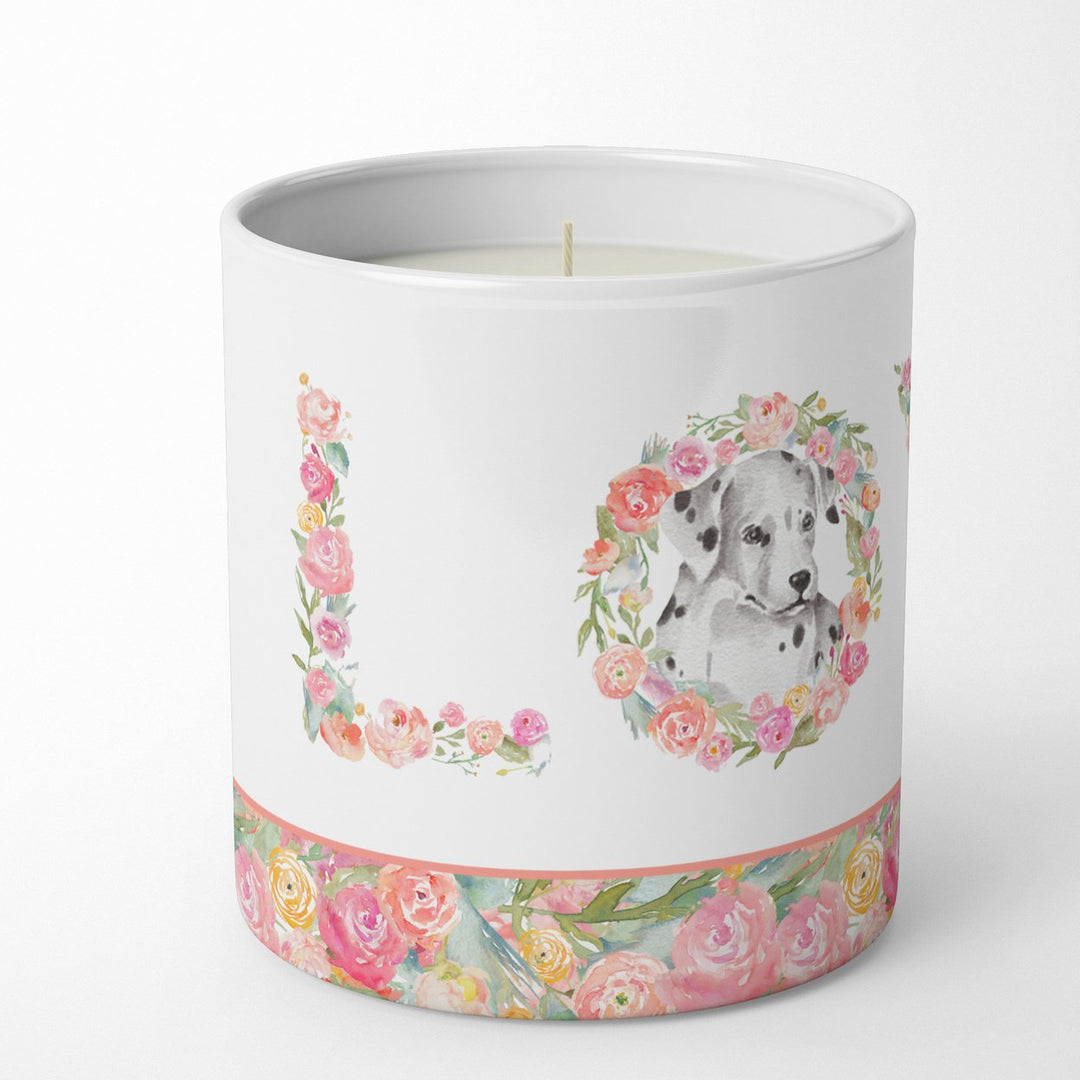 Dalmatian Style 2 LOVE 10 oz Decorative Soy Candle Image 2