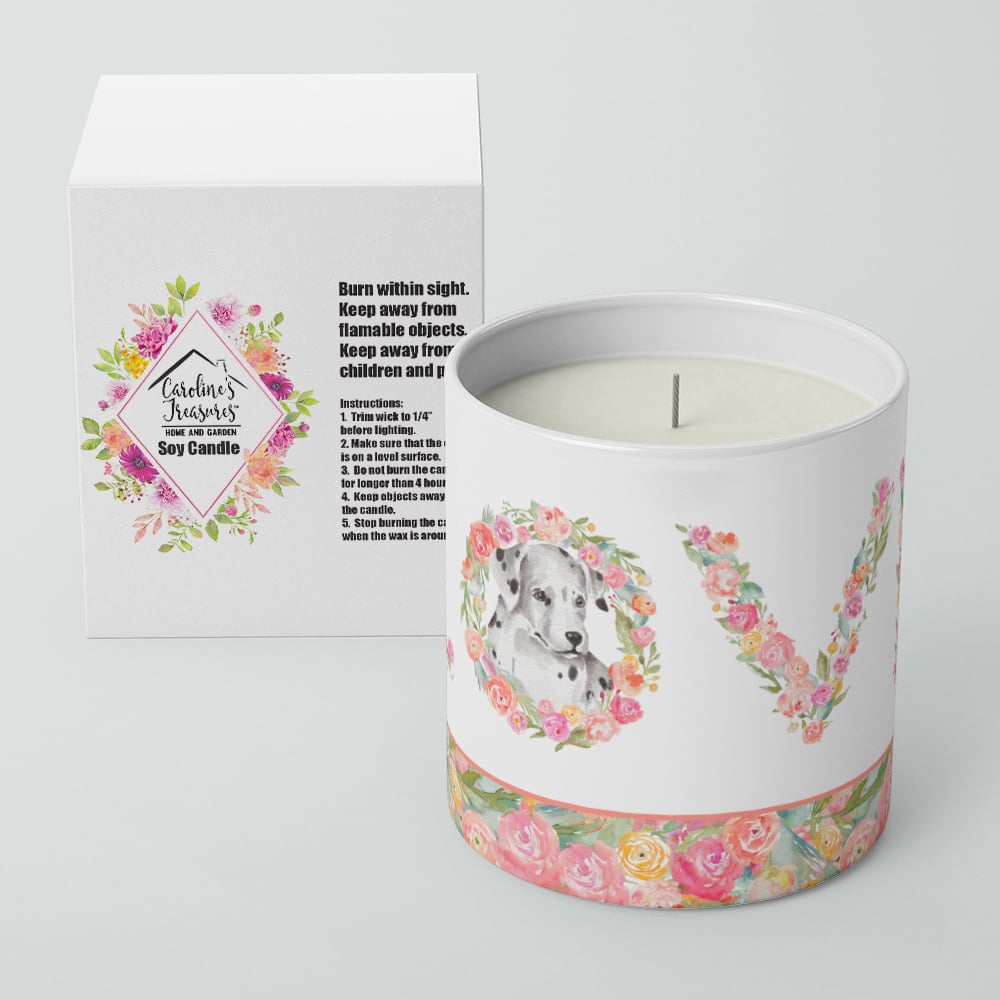 Dalmatian Style 2 LOVE 10 oz Decorative Soy Candle Image 4