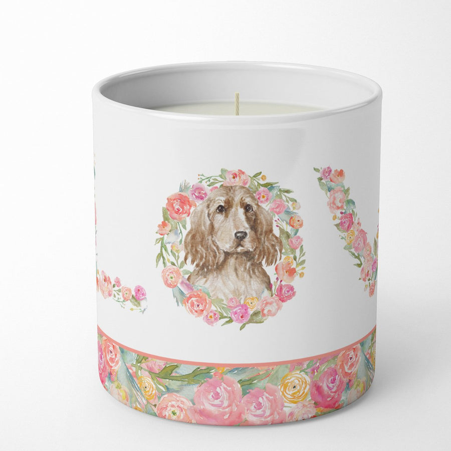 Cocker Spaniel Style 7 LOVE 10 oz Decorative Soy Candle Image 1