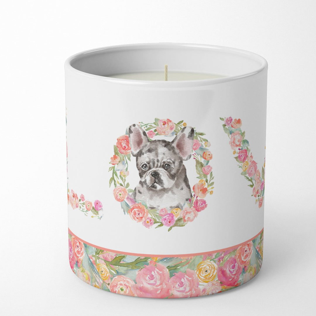 French Bulldog Style 3 LOVE 10 oz Decorative Soy Candle Image 1