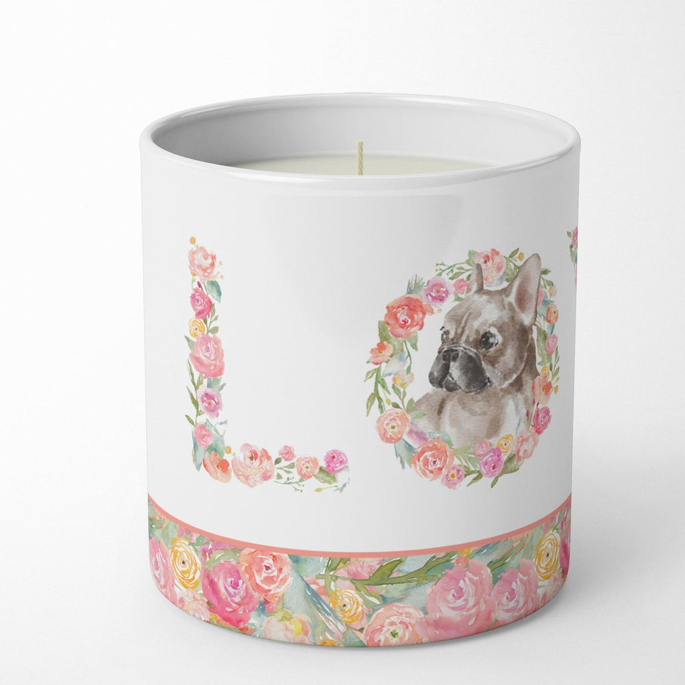 French Bulldog Style 2 LOVE 10 oz Decorative Soy Candle Image 2