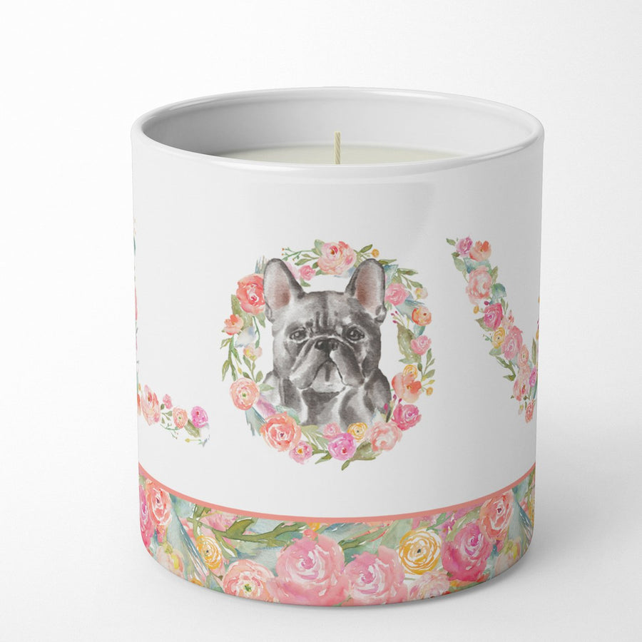 French Bulldog Style 5 LOVE 10 oz Decorative Soy Candle Image 1