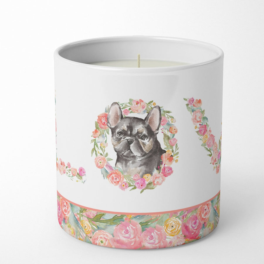 French Bulldog Style 6 LOVE 10 oz Decorative Soy Candle Image 1