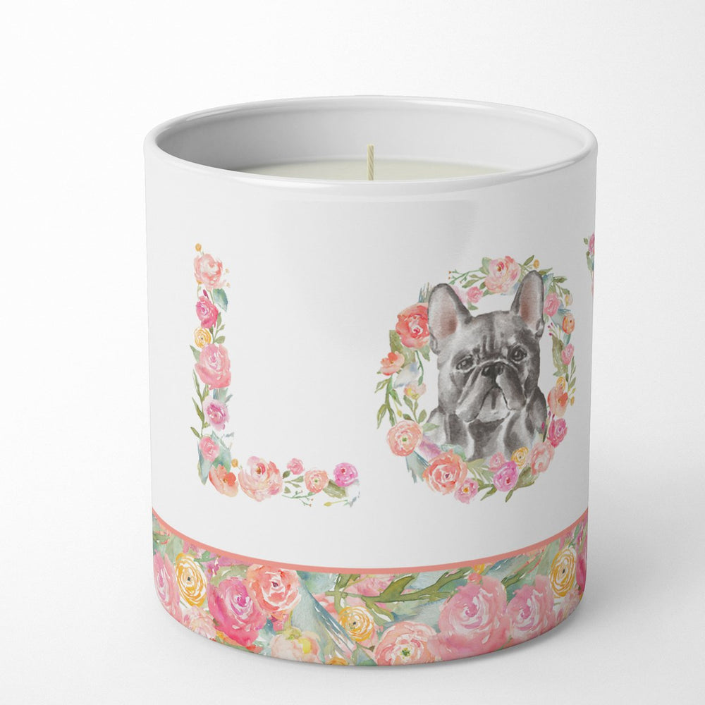 French Bulldog Style 5 LOVE 10 oz Decorative Soy Candle Image 2