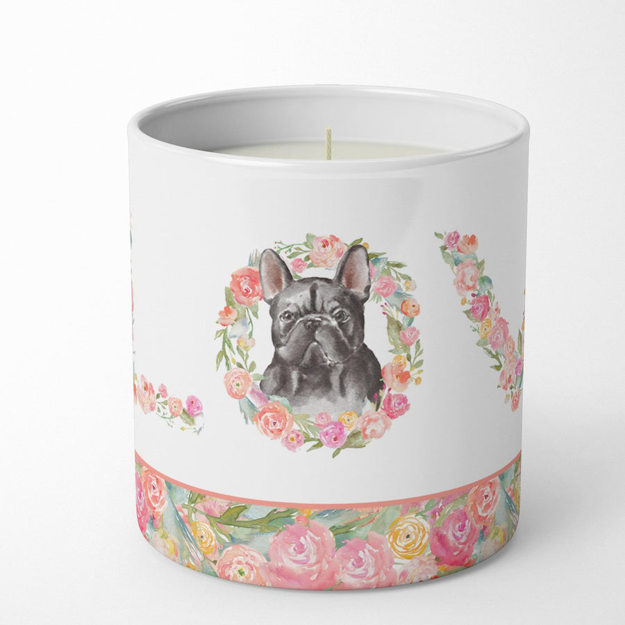 French Bulldog Style 8 LOVE 10 oz Decorative Soy Candle Image 1