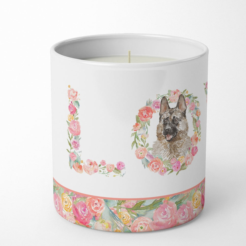 German Shepherd Style 2 LOVE 10 oz Decorative Soy Candle Image 2