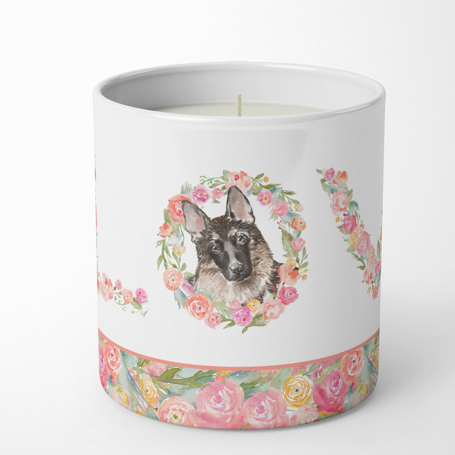 German Shepherd Style 6 LOVE 10 oz Decorative Soy Candle Image 1