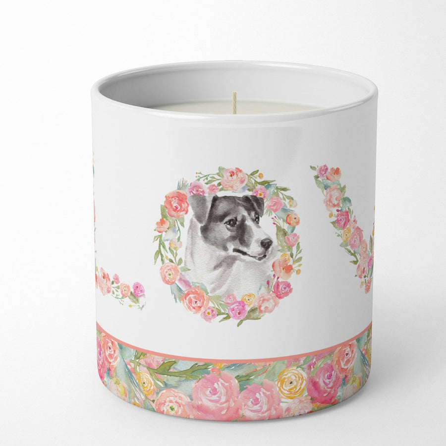 Jack Russell Terrier Style 1 LOVE 10 oz Decorative Soy Candle Image 1