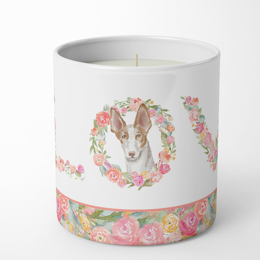 Ibizan Hound Style 5 LOVE 10 oz Decorative Soy Candle Image 1