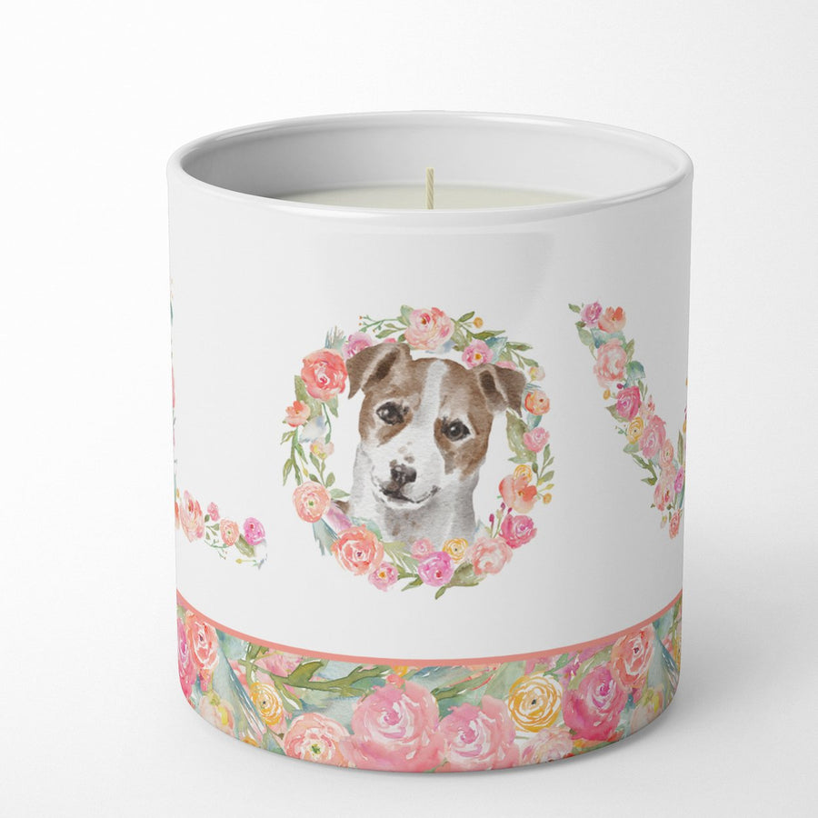 Jack Russell Terrier Style 3 LOVE 10 oz Decorative Soy Candle Image 1