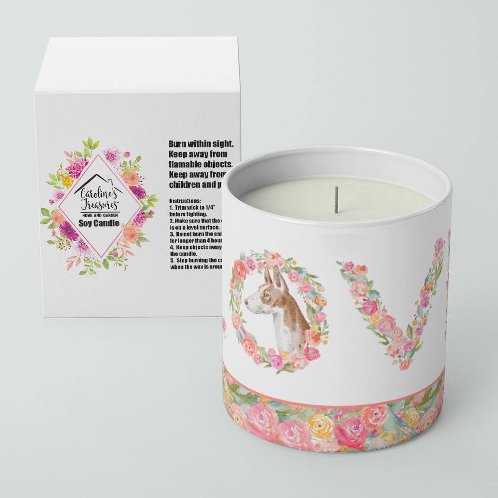 Ibizan Hound Style 6 LOVE 10 oz Decorative Soy Candle Image 4