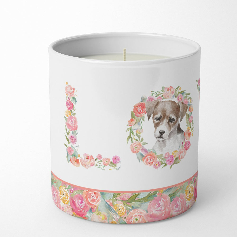 Jack Russell Terrier Style 2 LOVE 10 oz Decorative Soy Candle Image 2