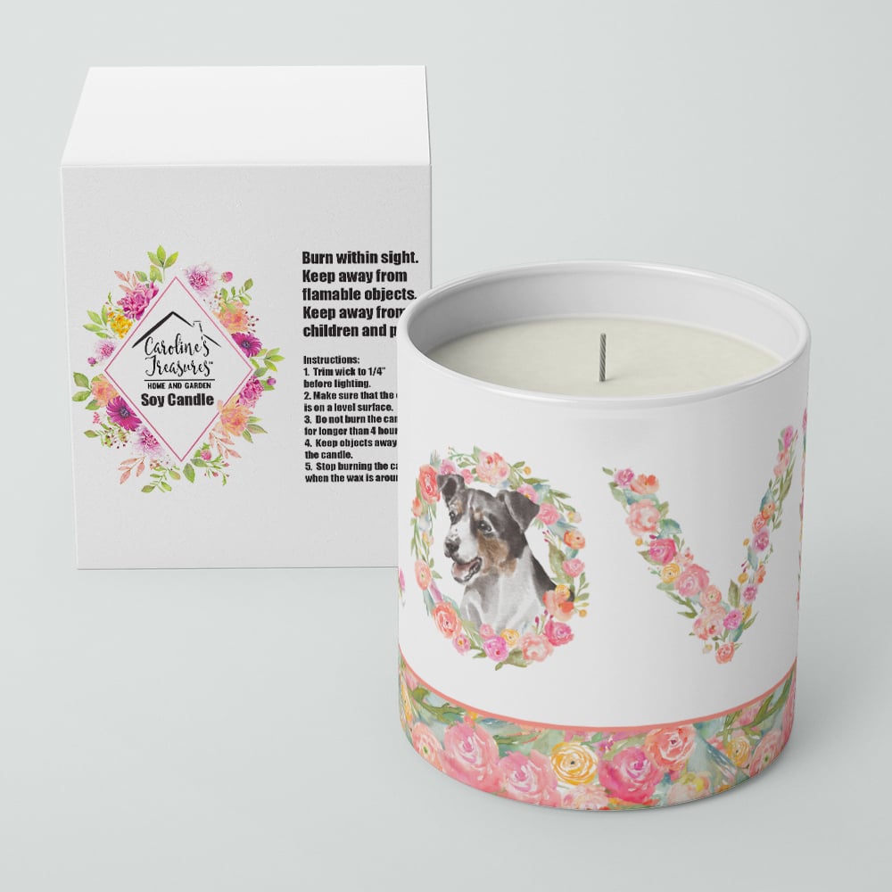 Jack Russell Terrier Style 4 LOVE 10 oz Decorative Soy Candle Image 4