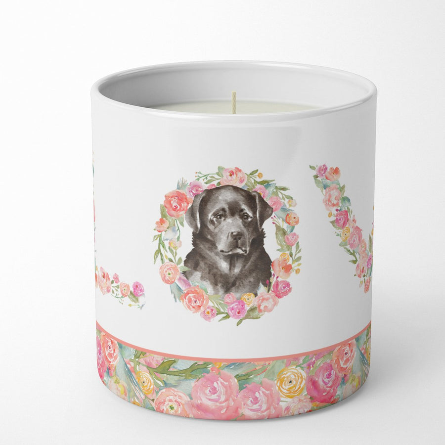 Labrador Retriever Style 1 LOVE 10 oz Decorative Soy Candle Image 1