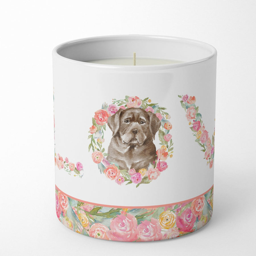 Labrador Retriever Style 3 LOVE 10 oz Decorative Soy Candle Image 1