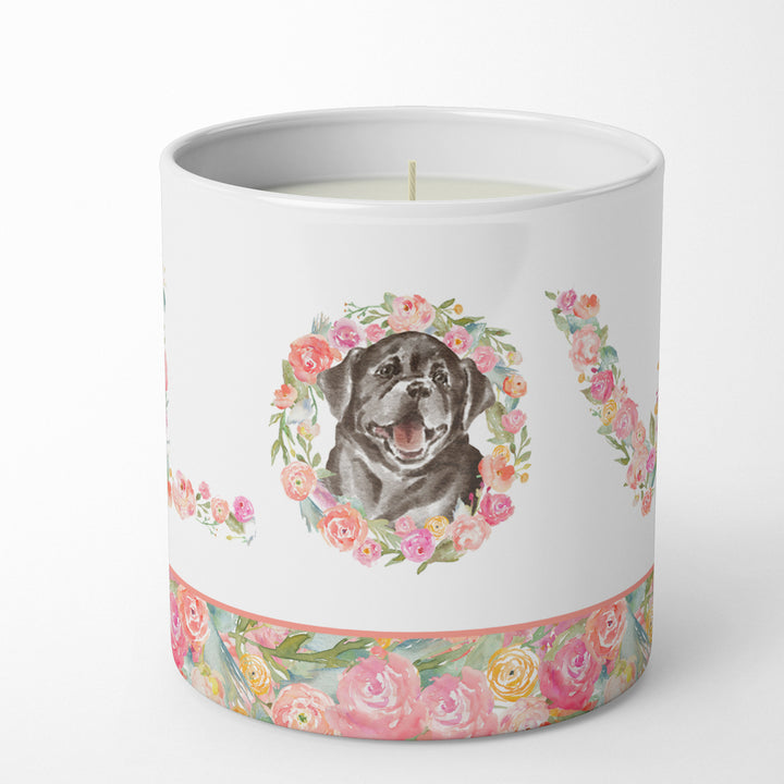 Labrador Retriever Style 6 LOVE 10 oz Decorative Soy Candle Image 1