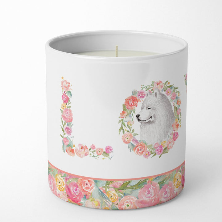 Samoyed Style 1 LOVE 10 oz Decorative Soy Candle Image 2