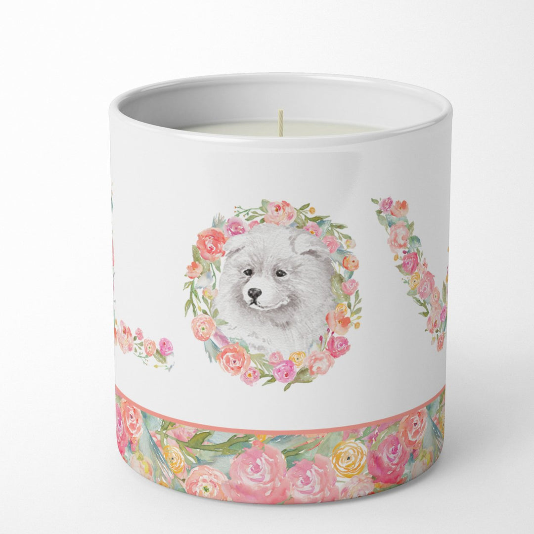 Samoyed Style 3 LOVE 10 oz Decorative Soy Candle Image 1