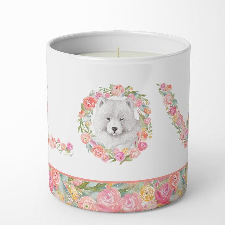 Samoyed Style 5 LOVE 10 oz Decorative Soy Candle Image 1