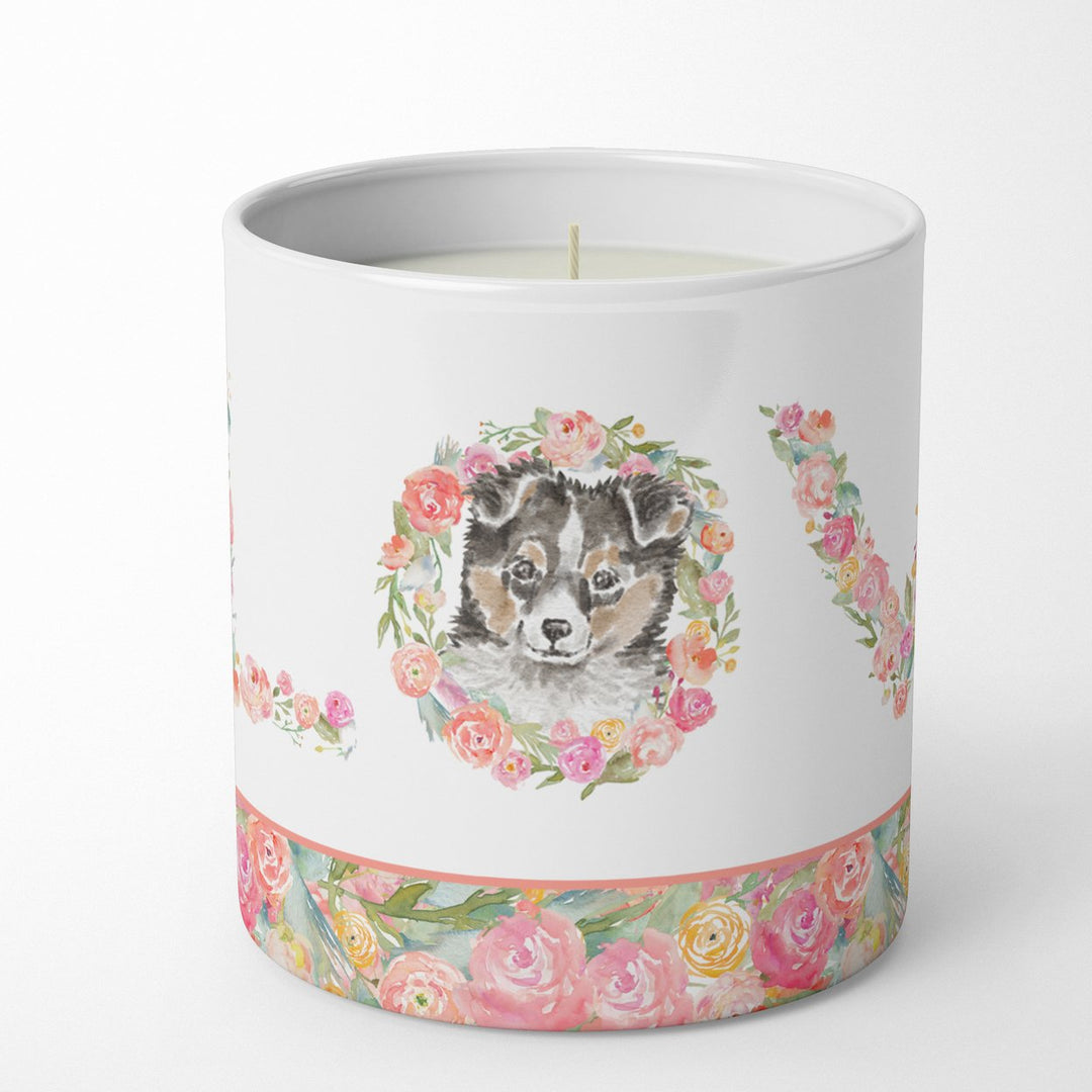 Sheltie Style 1 LOVE 10 oz Decorative Soy Candle Image 1