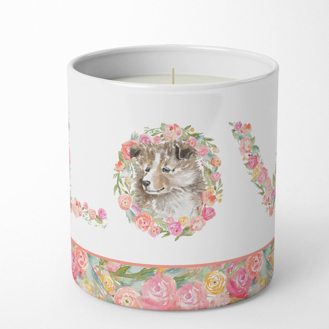 Sheltie Style 2 LOVE 10 oz Decorative Soy Candle Image 1