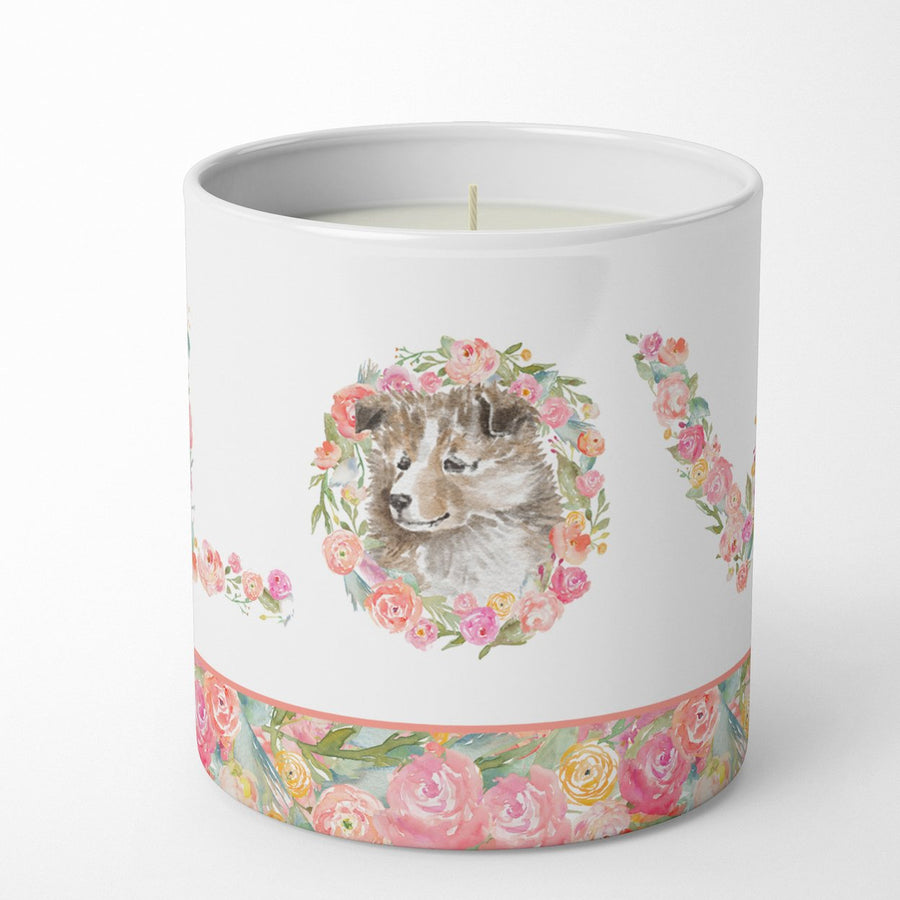 Sheltie Style 2 LOVE 10 oz Decorative Soy Candle Image 1