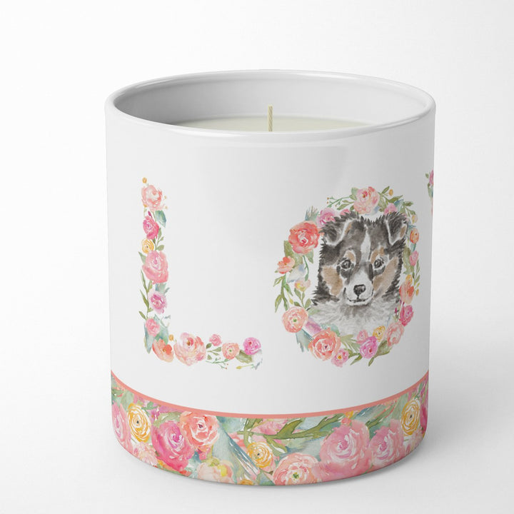 Sheltie Style 1 LOVE 10 oz Decorative Soy Candle Image 2