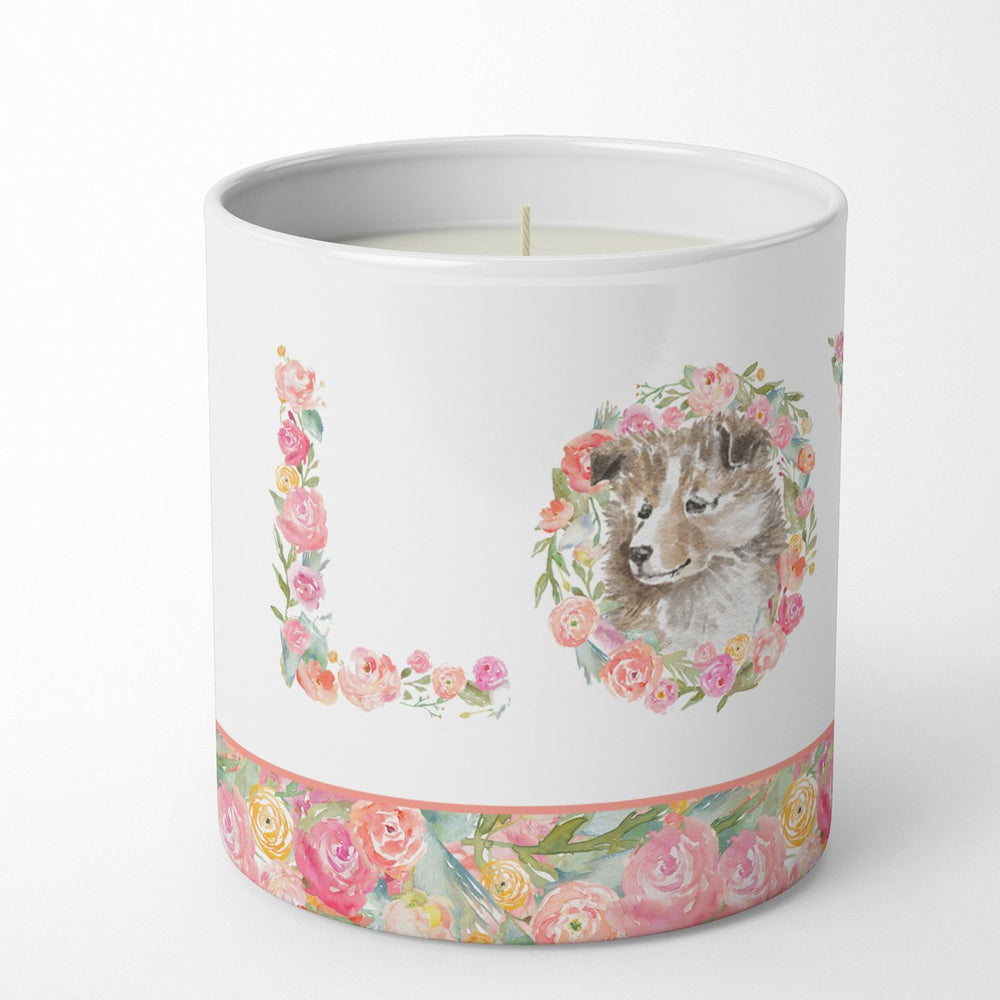 Sheltie Style 2 LOVE 10 oz Decorative Soy Candle Image 2