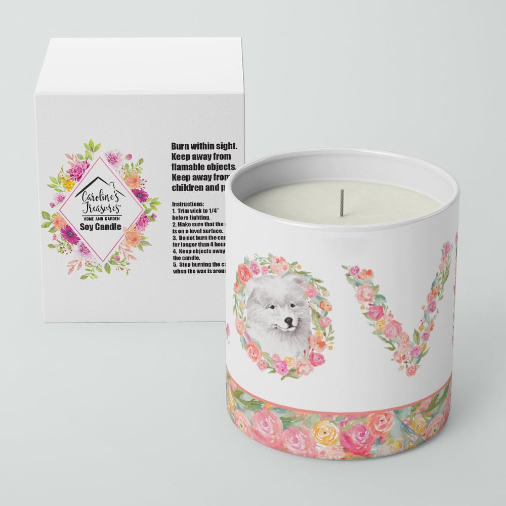 Samoyed Style 6 LOVE 10 oz Decorative Soy Candle Image 4