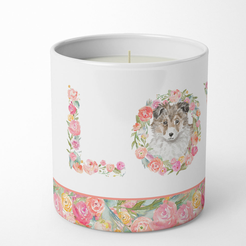 Sheltie Style 3 LOVE 10 oz Decorative Soy Candle Image 2