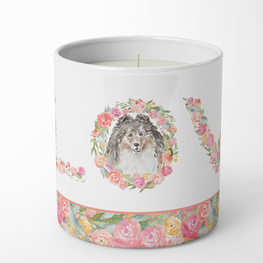 Sheltie Style 6 LOVE 10 oz Decorative Soy Candle Image 1