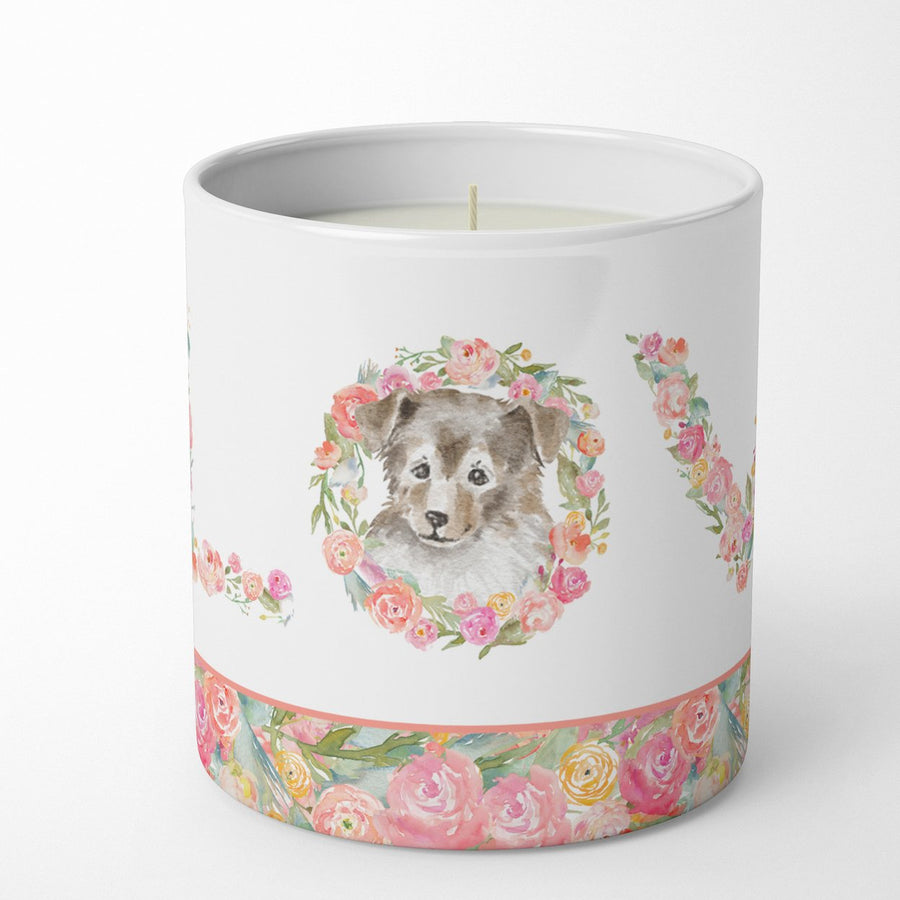 Sheltie Style 8 LOVE 10 oz Decorative Soy Candle Image 1