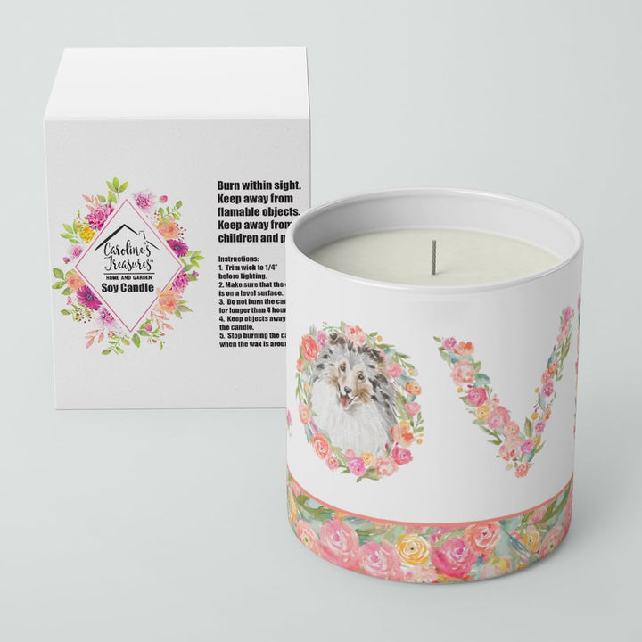 Sheltie Style 9 LOVE 10 oz Decorative Soy Candle Image 4