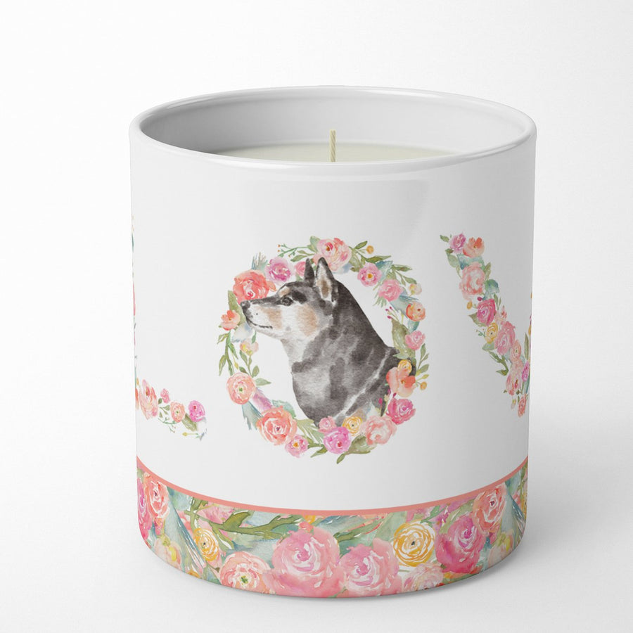 Shiba Inu Style 3 LOVE 10 oz Decorative Soy Candle Image 1