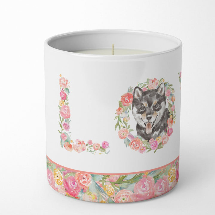 Shiba Inu Style 2 LOVE 10 oz Decorative Soy Candle Image 2