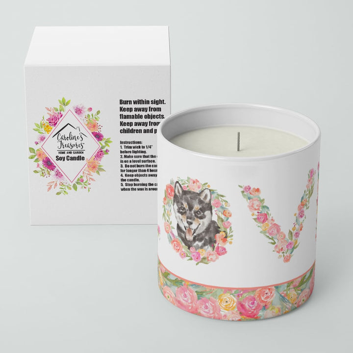 Shiba Inu Style 2 LOVE 10 oz Decorative Soy Candle Image 4