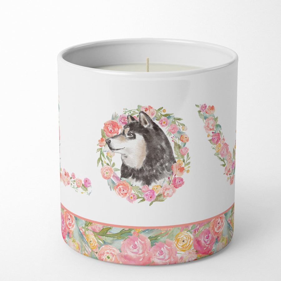 Shiba Inu Style 5 LOVE 10 oz Decorative Soy Candle Image 1