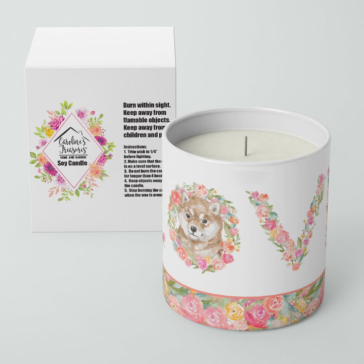 Shiba Inu Style 7 LOVE 10 oz Decorative Soy Candle Image 4