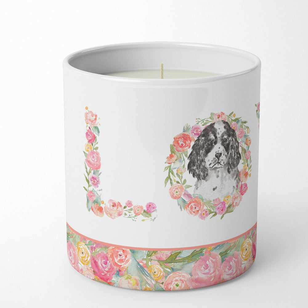 English Springer Spaniel Style 7 LOVE 10 oz Decorative Soy Candle Image 2