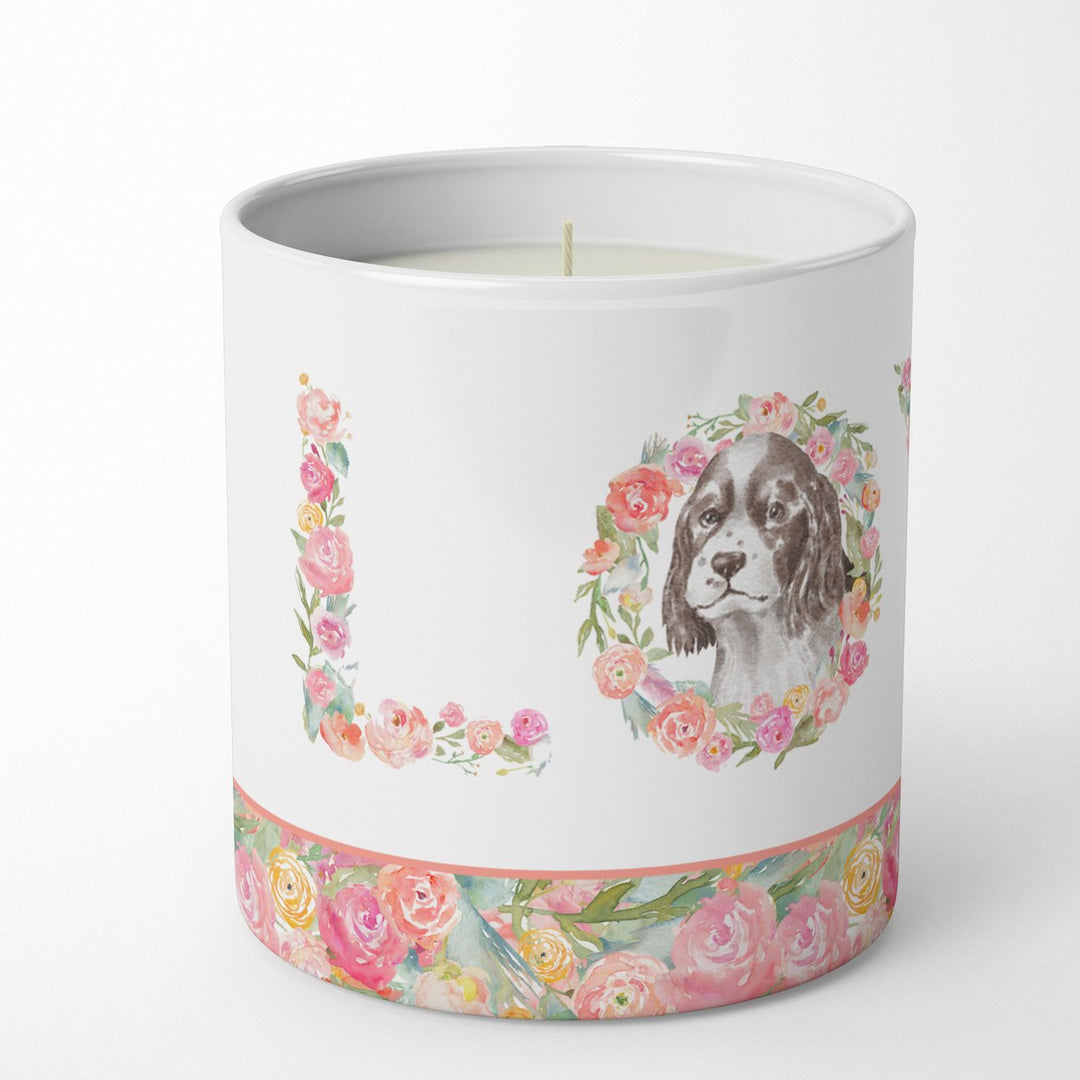 English Springer Spaniel Style 9 LOVE 10 oz Decorative Soy Candle Image 2