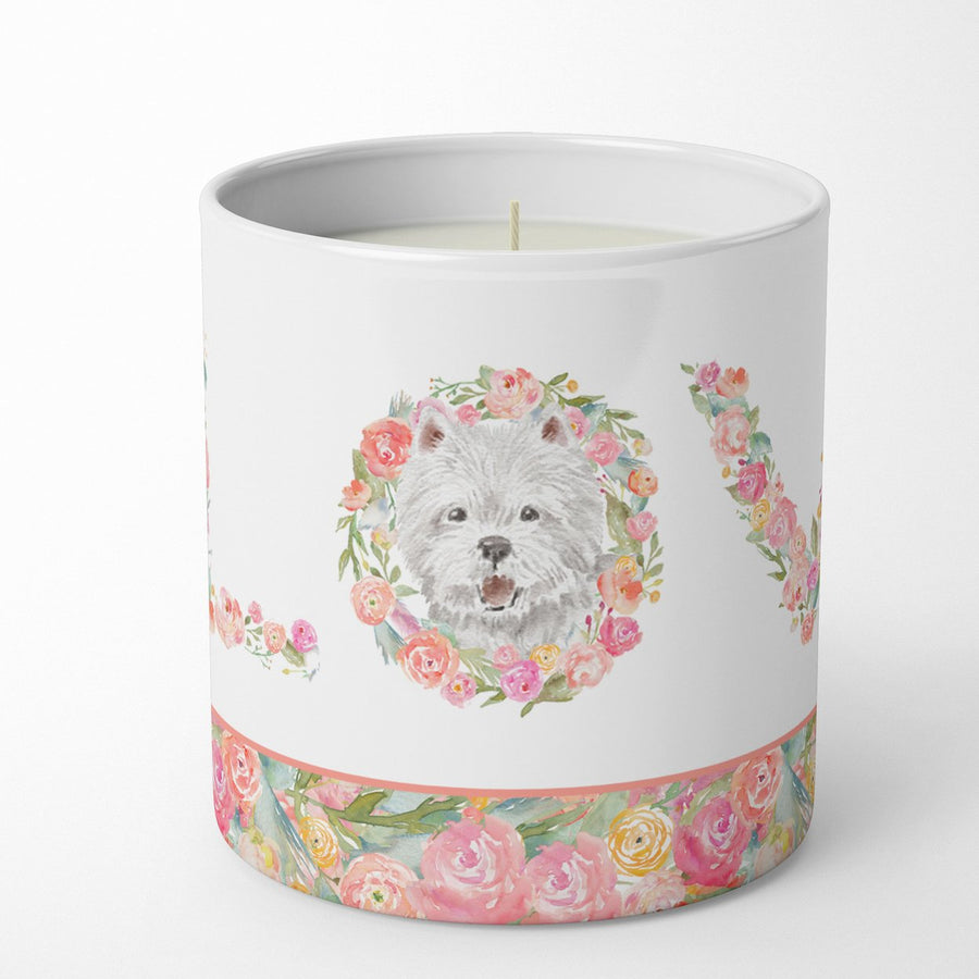 Westie Style 2 LOVE 10 oz Decorative Soy Candle Image 1