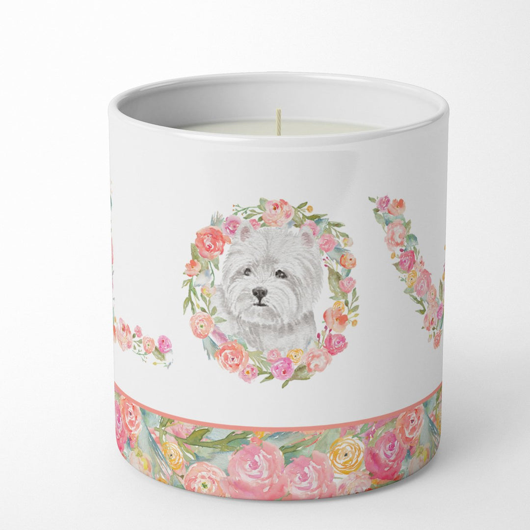 Westie Style 3 LOVE 10 oz Decorative Soy Candle Image 1