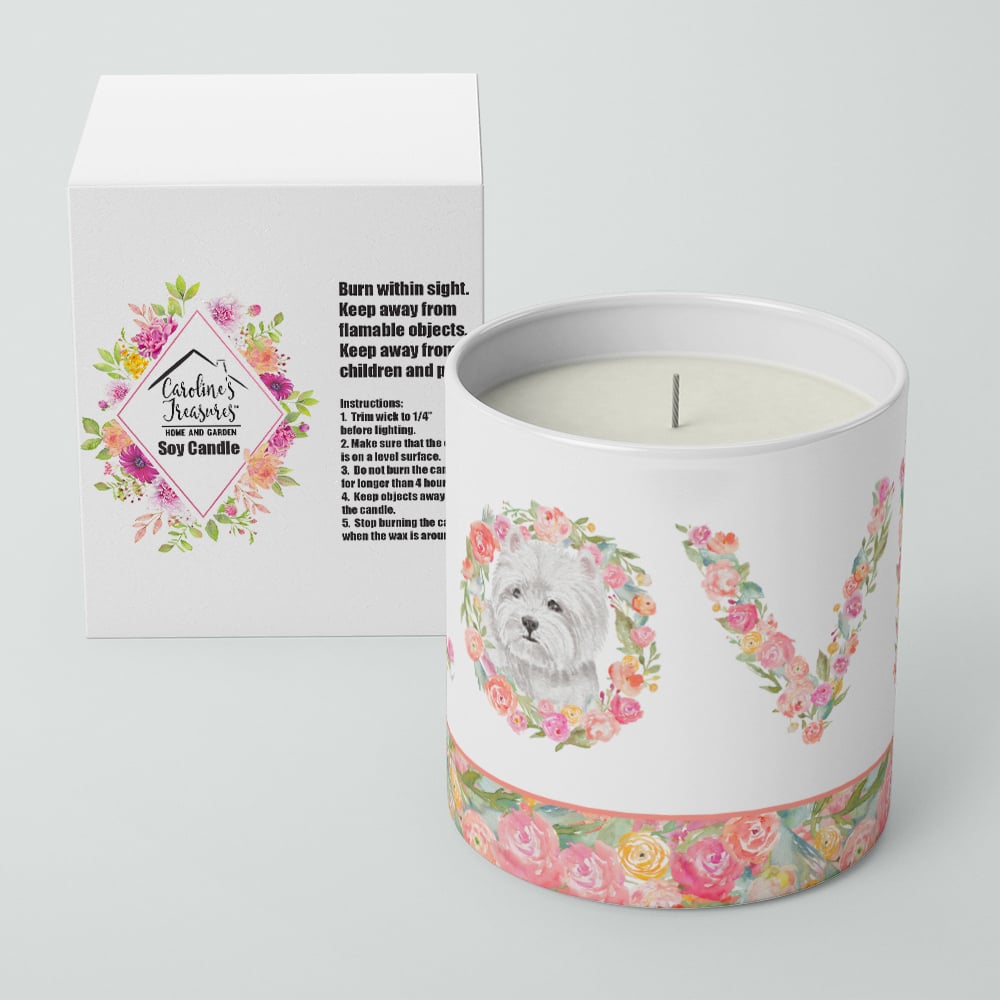 Westie Style 3 LOVE 10 oz Decorative Soy Candle Image 4