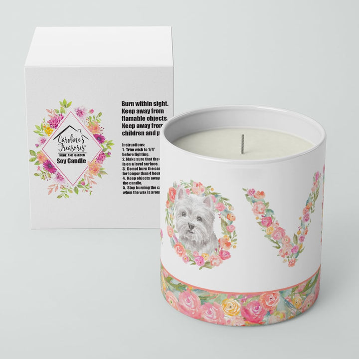 Westie Style 6 LOVE 10 oz Decorative Soy Candle Image 4