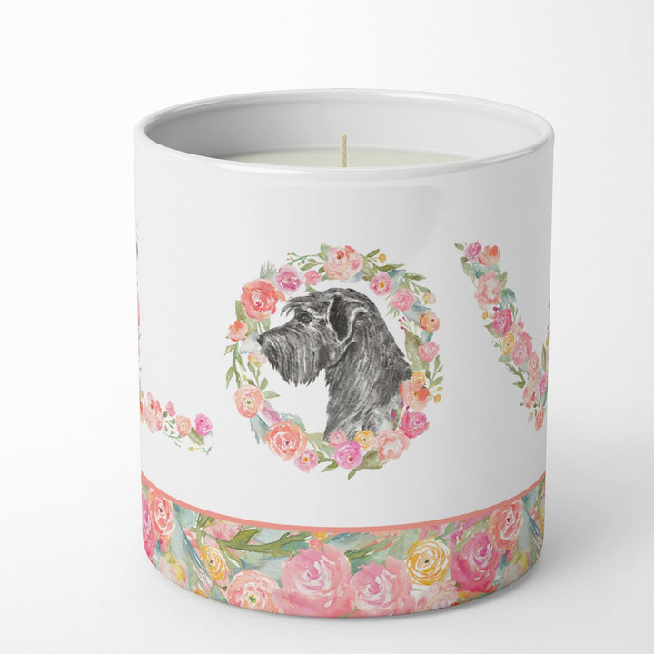 Giant Schnauzer LOVE 10 oz Decorative Soy Candle Image 1